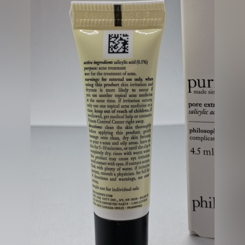 5 For $25 Item🌸 Philosophy Purity Made Simple Pore Extractor Clay Mask - Picture 2 of 5